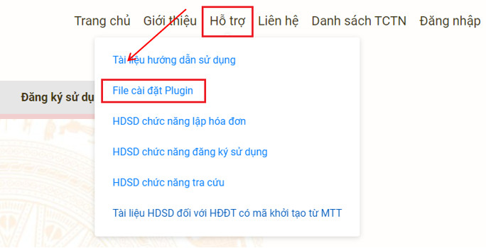 trang hóa đơn điện tử