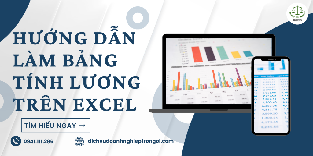 Hướng dẫn làm bảng tính lương trên Excel - Dichvudoanhnghieptrongoi.com/