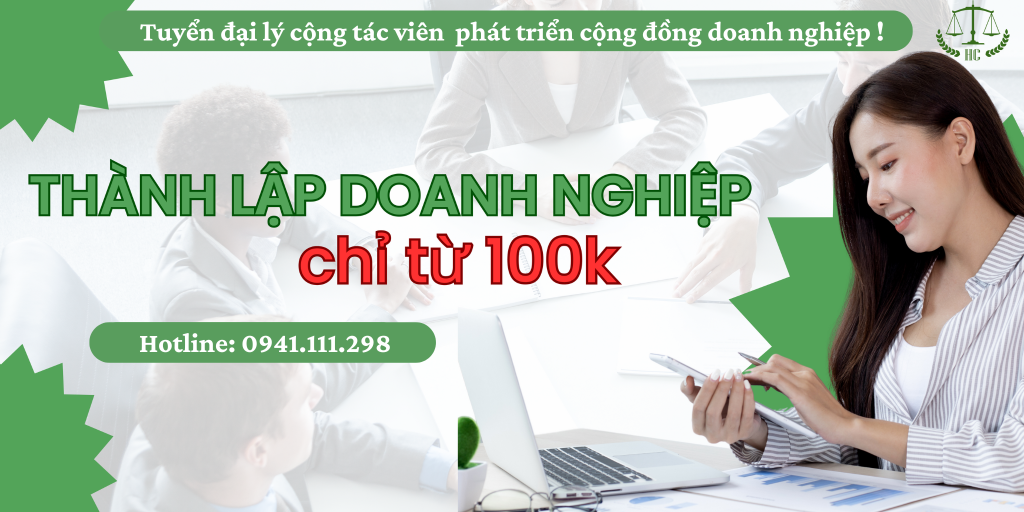 Thành Lập Doanh Nghiệp Chỉ Từ 100k