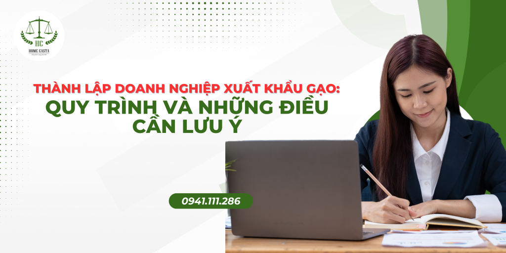 thành lập doanh nghiệp xuất khẩu gạo