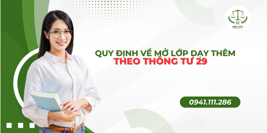 Quy định mở lớp dạy thêm theo thông tư 29
