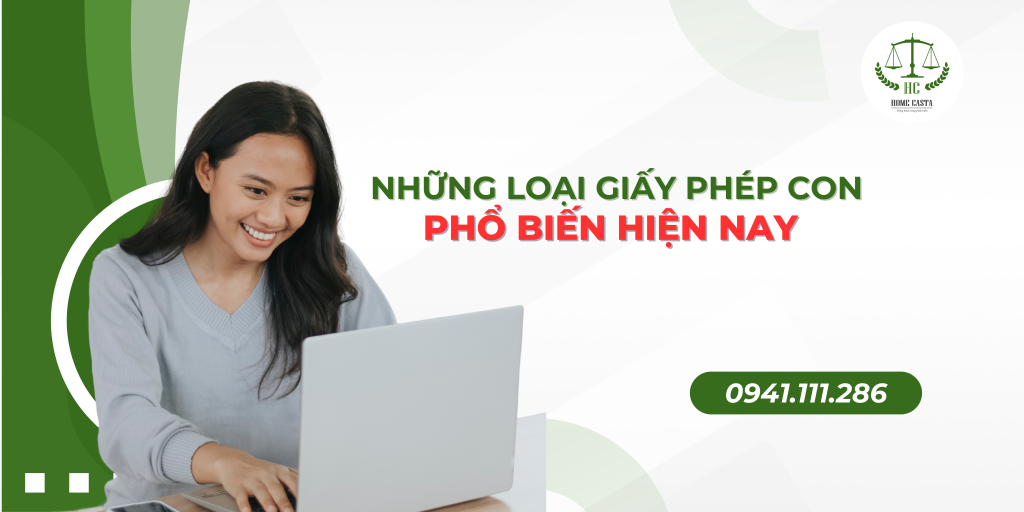 những loại giấy phép con phổ biến hiện nay