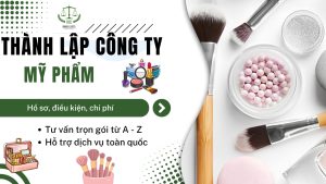 thành lập công ty mỹ phẩm