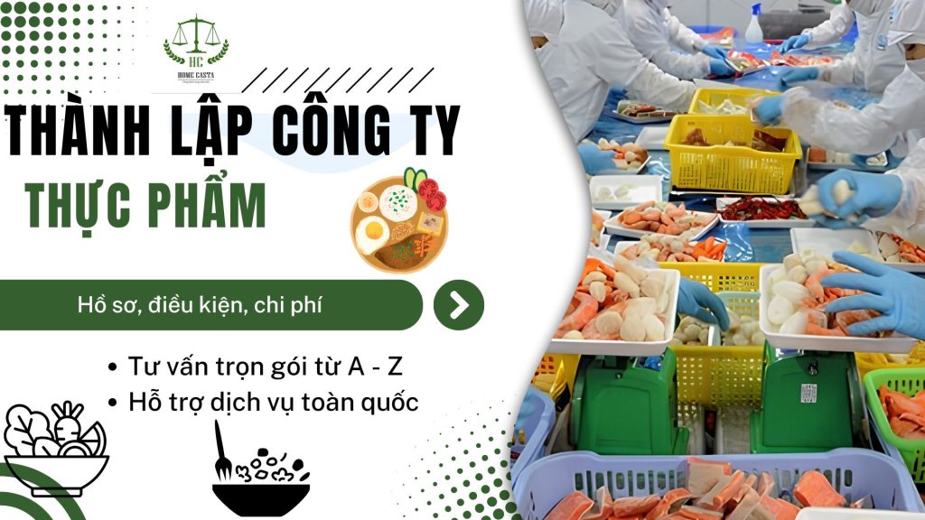 thành lập công ty thực phẩm